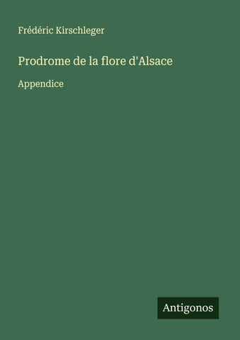 Prodrome de la flore d'Alsace