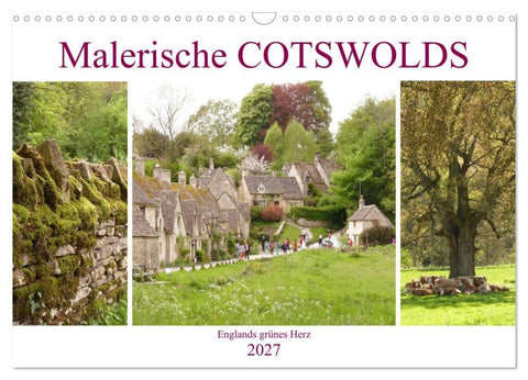 Malerische Cotswolds (Wandkalender 2027 DIN A3 quer), CALVENDO Monatskalender