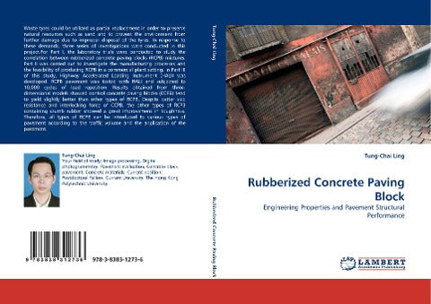 Rubberized Concrete Paving Block