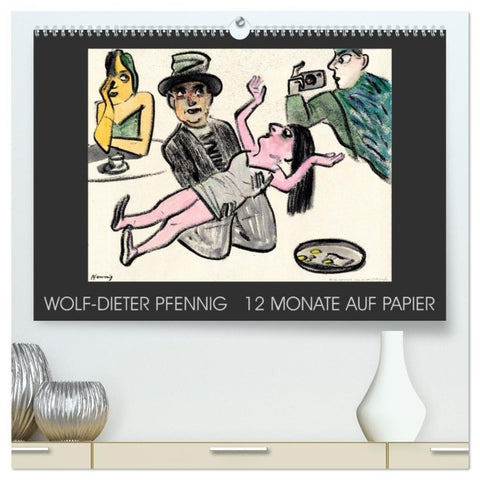Wolf-Dieter Pfenning - 12 Monate auf Papier (hochwertiger Premium Wandkalender 2027 DIN A2 quer), Kunstdruck in Hochglanz