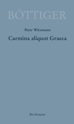 Carmina aliquot Graeca