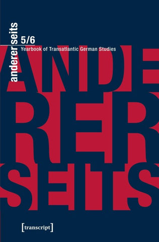 andererseits – Yearbook of Transatlantic German Studies