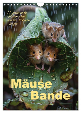 Mäusebande (Wandkalender 2026 DIN A4 hoch), CALVENDO Monatskalender