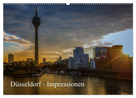 Düsseldorf - Impressionen (Wandkalender 2027 DIN A2 quer), CALVENDO Monatskalender