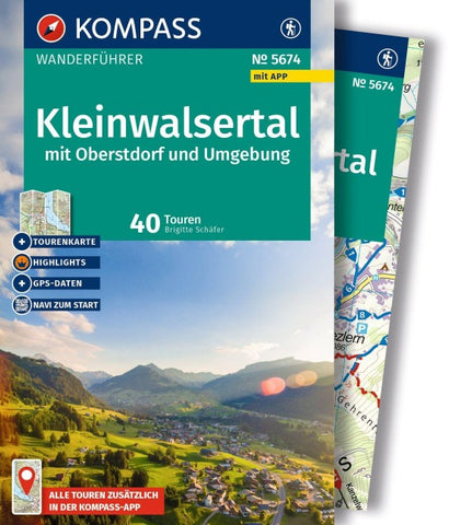 KOMPASS Wanderführer Kleinwalsertal, 35 Touren mit Extra-Tourenkarte