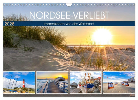 NORDSEE-VERLIEBT (Wandkalender 2026 DIN A3 quer), CALVENDO Monatskalender