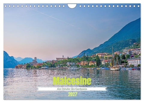 Malcesine - Am Ostufer des Gardasees (Wandkalender 2027 DIN A4 quer), CALVENDO Monatskalender