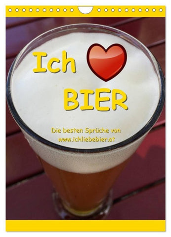 Ich liebe Bier (Wandkalender 2027 DIN A4 hoch), CALVENDO Monatskalender