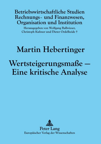 Wertsteigerungsmaße – Eine kritische Analyse