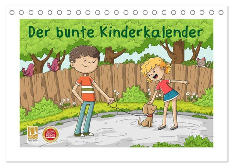Der bunte Kinderkalender (Tischkalender 2027 DIN A5 quer), CALVENDO Monatskalender