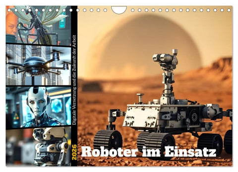 Roboter im Einsatz - Digitale Vernetzung und die Zukunft der Arbeit (Wandkalender 2026 DIN A4 quer), CALVENDO Monatskalender