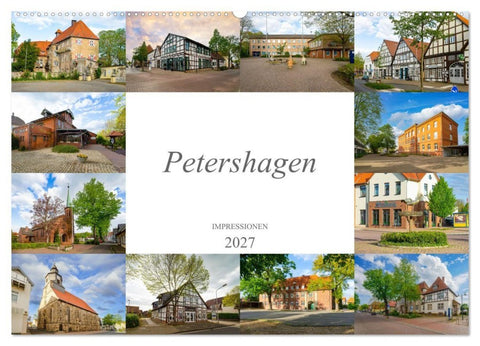 Petershagen Impressionen (Wandkalender 2027 DIN A2 quer), CALVENDO Monatskalender