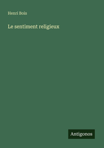 Le sentiment religieux