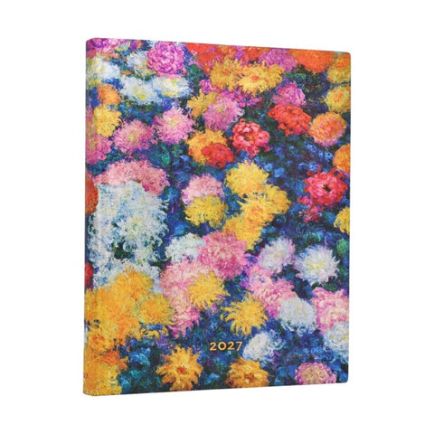 12-Monatskalender 2027 Monets Chrysanthemen Ultra Tagesüberblick