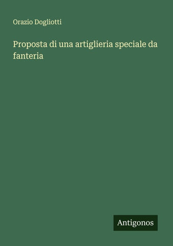 Proposta di una artiglieria speciale da fanteria