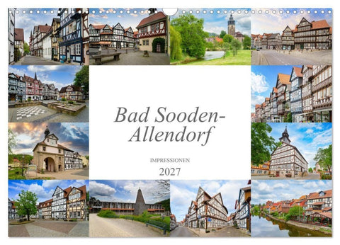 Bad Sooden-Allendorf Impressionen (Wandkalender 2027 DIN A3 quer), CALVENDO Monatskalender