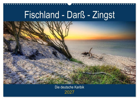 Fischland - Darß- Zingst (Wandkalender 2027 DIN A2 quer), CALVENDO Monatskalender