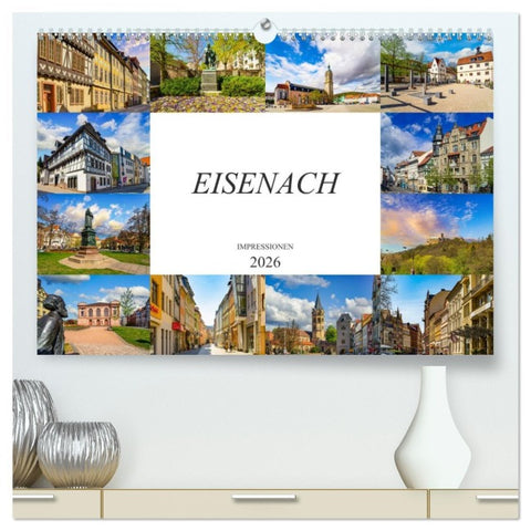 Eisenach Impressionen (hochwertiger Premium Wandkalender 2026 DIN A2 quer), Kunstdruck in Hochglanz