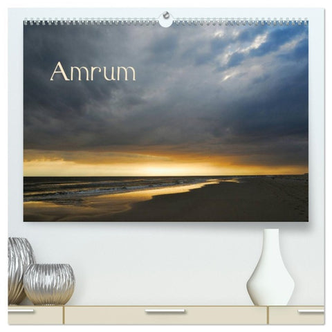 Amrum (hochwertiger Premium Wandkalender 2026 DIN A2 quer), Kunstdruck in Hochglanz