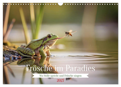 Frösche im Paradies (Wandkalender 2027 DIN A3 quer), CALVENDO Monatskalender