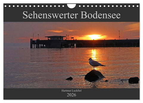 Sehenswerter Bodensee (Wandkalender 2026 DIN A4 quer), CALVENDO Monatskalender