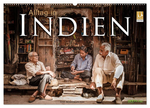 Alltag in Indien (Wandkalender 2026 DIN A2 quer), CALVENDO Monatskalender