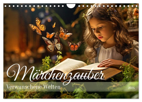Märchenzauber - Verwunschene Welten (Wandkalender 2026 DIN A4 quer), CALVENDO Monatskalender