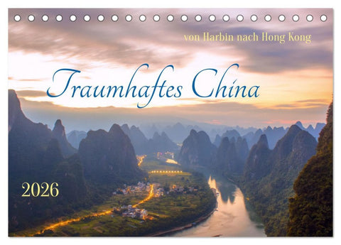 Traumhaftes China (Tischkalender 2026 DIN A5 quer), CALVENDO Monatskalender