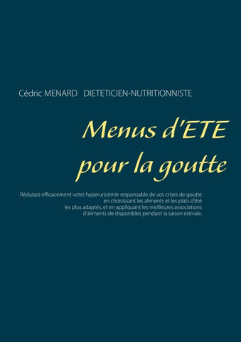 Menus d'été pour la goutte