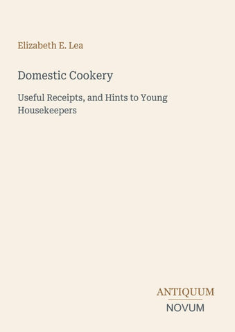 Domestic Cookery