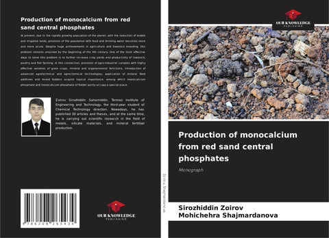 Production of monocalcium from red sand central phosphates