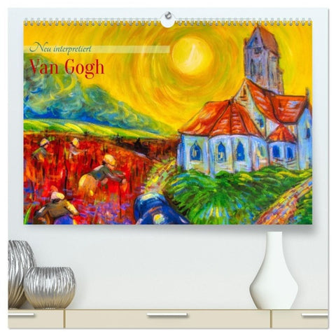 Van Gogh - neu interpretiert (hochwertiger Premium Wandkalender 2027 DIN A2 quer), Kunstdruck in Hochglanz