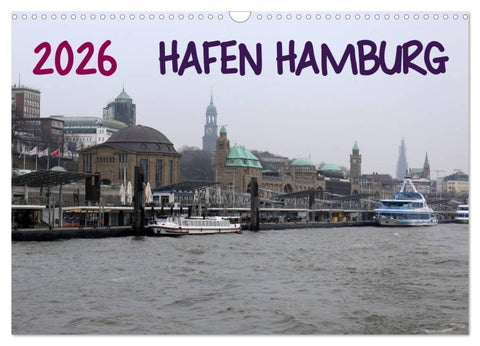 Hafen Hamburg 2026 (Wandkalender 2026 DIN A3 quer), CALVENDO Monatskalender