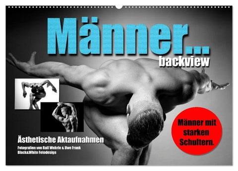Männer... backview (Wandkalender 2027 DIN A2 quer), CALVENDO Monatskalender