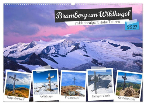 Bramberg am Wildkogel (Wandkalender 2027 DIN A2 quer), CALVENDO Monatskalender