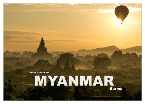 Myanmar - Burma (Wandkalender 2027 DIN A2 quer), CALVENDO Monatskalender