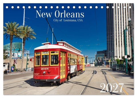 New Orleans Louisiana, USA (Tischkalender 2027 DIN A5 quer), CALVENDO Monatskalender