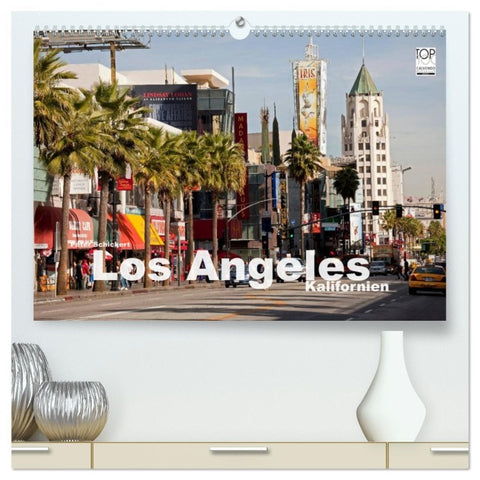 Los Angeles - Kalifornien (hochwertiger Premium Wandkalender 2026 DIN A2 quer), Kunstdruck in Hochglanz