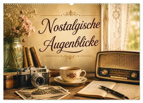 Nostalgische Augenblicke (Wandkalender 2027 DIN A2 quer), CALVENDO Monatskalender