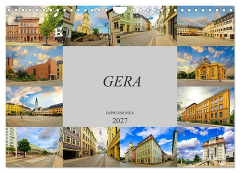 Gera Impressionen (Wandkalender 2027 DIN A4 quer), CALVENDO Monatskalender