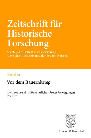 Vor dem Bauernkrieg