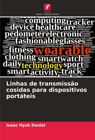 Linhas de transmissão cosidas para dispositivos portáteis