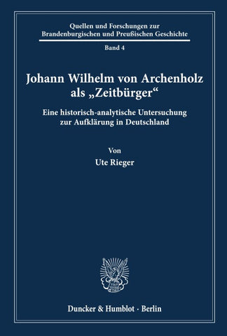 Johann Wilhelm von Archenholz als "Zeitbürger'.