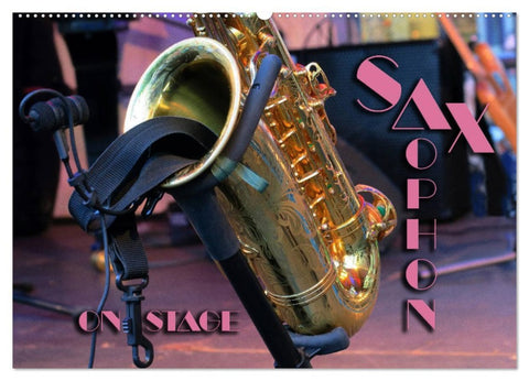 SAXOPHON - on stage (Wandkalender 2026 DIN A2 quer), CALVENDO Monatskalender
