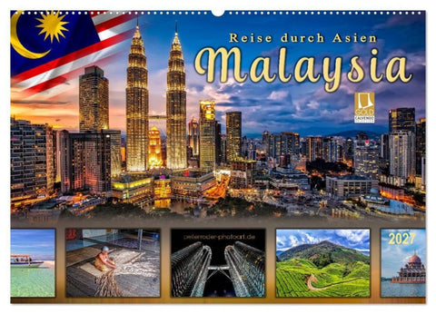 Reise durch Asien - Malaysia (Wandkalender 2027 DIN A2 quer), CALVENDO Monatskalender