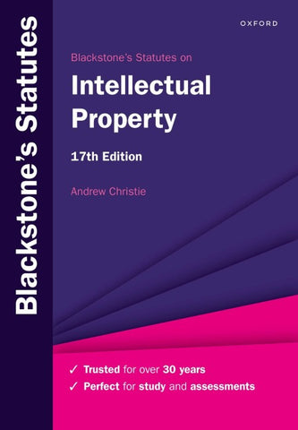 Blackstone's Statutes on Intellectual Property