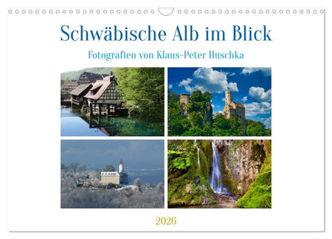 Schwäbische Alb im Blick (Wandkalender 2026 DIN A3 quer), CALVENDO Monatskalender
