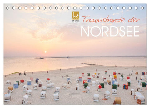 Traumstrände der Nordsee (Tischkalender 2026 DIN A5 quer), CALVENDO Monatskalender