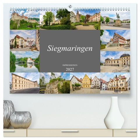 Sigmaringen Impressionen (hochwertiger Premium Wandkalender 2027 DIN A2 quer), Kunstdruck in Hochglanz