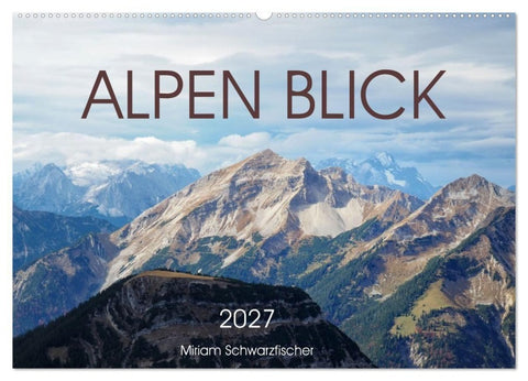 Alpen Blick (Wandkalender 2027 DIN A2 quer), CALVENDO Monatskalender